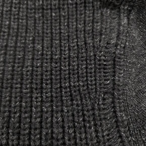 All Saints Sweater Mens Large Gray Knit Turtleneck Cotton Casual Work Office - Picture 7 of 12